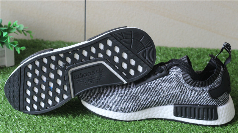 Adidas NMD R1 Primeknit Grey Black Mottled